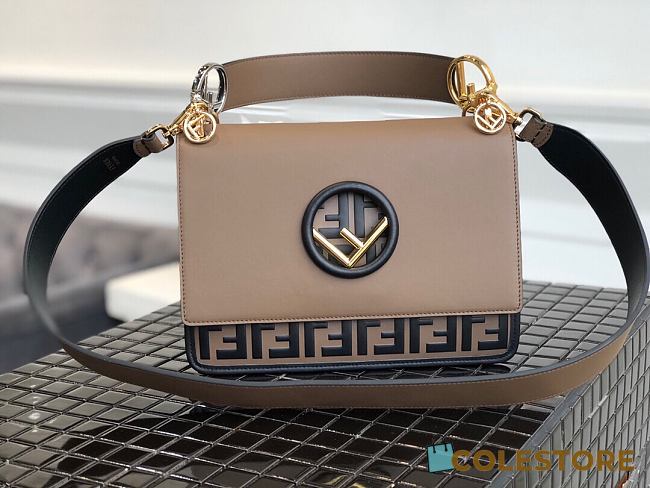 Fendi Kan I F Logo Small Shoulder Bag 8BT284 Size 25.5cm - 1