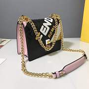 Fendi x Fila Kan I Mania Logo Shoulder Bag Size 19x9x15cm - 2