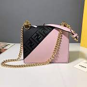 Fendi x Fila Kan I Mania Logo Shoulder Bag Size 19x9x15cm - 3