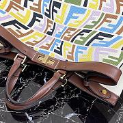 Fendi Peekaboo X-Tote Natural Embroidered Multicolor Canvas 8BH374 Size 41x16x21.5cm - 5