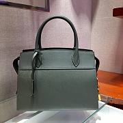 Prada Esplande Saffiano Leather Bag In Grey lBA046 Size 30×23×15cm - 4