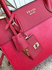 Prada Esplande Saffiano Leather Bag In Red lBA046 Size 30×23×15cm - 2