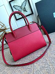 Prada Esplande Saffiano Leather Bag In Red lBA046 Size 30×23×15cm - 3