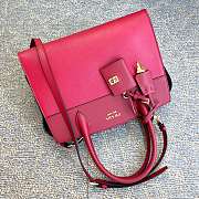 Prada Esplande Saffiano Leather Bag In Red lBA046 Size 30×23×15cm - 4