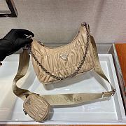 Prada Nylon Hobo Shoulder Bag 1BH204 Size 23x17x6.5cm - 3