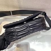 Prada Gaufre Nappa In Black Leather Shoulder Bag 1BD289 Size 21x14x6cm - 5