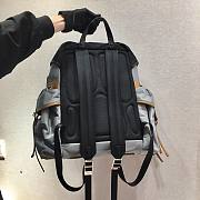 Prada Marble Gray/Black Nylon Backpack 2VZ074 Size 37x42x17cm - 5