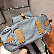 Prada Marble Gray/Black Nylon Backpack 2VZ074 Size 37x42x17cm - 4