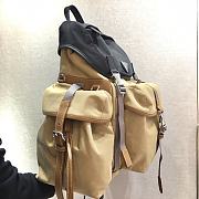 Prada Marble Beige/Black Nylon Backpack 2VZ074 Size 37x42x17cm - 4