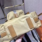 Prada Marble Beige/Black Nylon Backpack 2VZ074 Size 37x42x17cm - 3