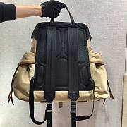 Prada Marble Beige/Black Nylon Backpack 2VZ074 Size 37x42x17cm - 2