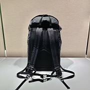 Prada Black Nylon & Saffiano Leather Backpack 2VZ019 Size 32x52x19cm - 5