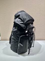 Prada Black Nylon & Saffiano Leather Backpack 2VZ019 Size 32x52x19cm - 4