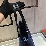 Prada Logo Print Canvas Tote Bag 1BG356 Size 33x24x13cm - 4