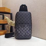 LOUIS VUITTON M30801 Taiga Avenue-Backpack Shoulder Bag TaigaLeather gray