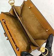 Fendi Touch Brown Leather Bag Size 26.5x10x9cm - 6