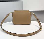 Fendi Touch Light Brown Leather Bag Size 26.5x10x9cm - 5