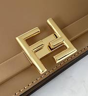 Fendi Touch Light Brown Leather Bag Size 26.5x10x9cm - 4