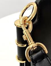 Fendi Touch Black Leather Bag Size 26.5x10x9cm - 3