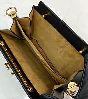 Fendi Touch Black Leather Bag Size 26.5x10x9cm - 2