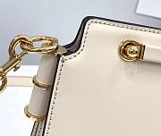 Fendi Touch White Leather Bag Strap Size 26.5x10x9cm - 3