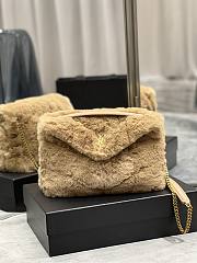 YSL LouLou Medium Shoulder Bag In Light Brown 574946 Size 29×17×11cm - 1
