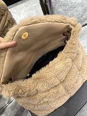 YSL LouLou Medium Shoulder Bag In Light Brown 574946 Size 29×17×11cm - 6