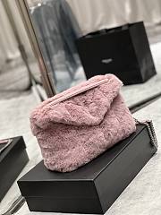 YSL LouLou Medium Shoulder Bag In Pink 574946 Size 29×17×11cm - 6