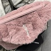 YSL LouLou Medium Shoulder Bag In Pink 574946 Size 29×17×11cm - 5