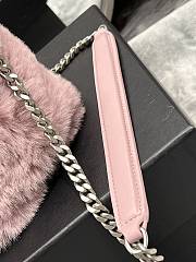 YSL LouLou Medium Shoulder Bag In Pink 574946 Size 29×17×11cm - 4