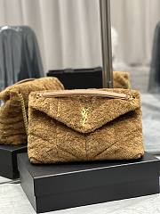 YSL LouLou Medium Shoulder Bag Sheepskin 577476 Size 35x23x13cm - 1