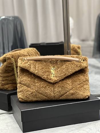 YSL LouLou Medium Shoulder Bag Sheepskin 577476 Size 35x23x13cm