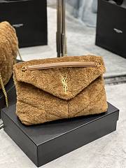 YSL LouLou Medium Shoulder Bag Sheepskin 577476 Size 35x23x13cm - 6