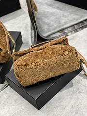YSL LouLou Medium Shoulder Bag Sheepskin 577476 Size 35x23x13cm - 5