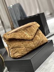 YSL LouLou Medium Shoulder Bag Sheepskin 577476 Size 35x23x13cm - 2