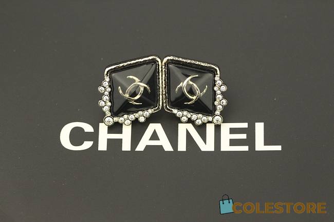 Chanel Metal Earrings Square - 1