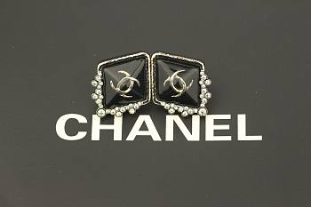 Chanel Metal Earrings Square
