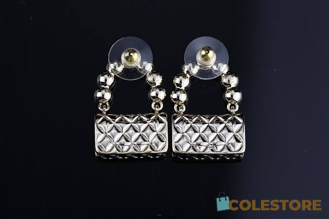 Chanel Earrings Metal Glass Pearls - 1