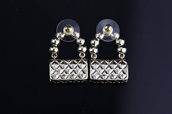 Chanel Earrings Metal Glass Pearls