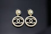 Chanel Earrings Circle Pearls - 3