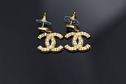 Chanel Earrings Logo& Sapphire - 4