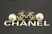 Chanel Earrings Gold&Pearl White  - 5