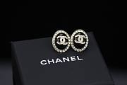 Chanel Earrings Diamonds & Black Metal - 5