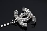 Chanel Earrings Metal & Diamantes Silver&Crystall - 4