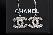 Chanel Earrings Metal & Diamantes Silver&Crystall - 6