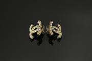Chanel Earrings Golden Diamond  - 3