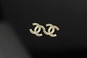 Chanel Earrings Golden Diamond  - 4