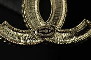 Chanel Earrings Golden Diamond  - 6