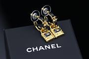 Chanel Earrings Sapphire Black&Gold - 1