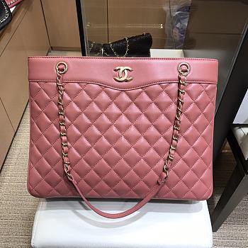 Chanel Large Shopping Bag In Pink A57030 Size 35X11X27cm